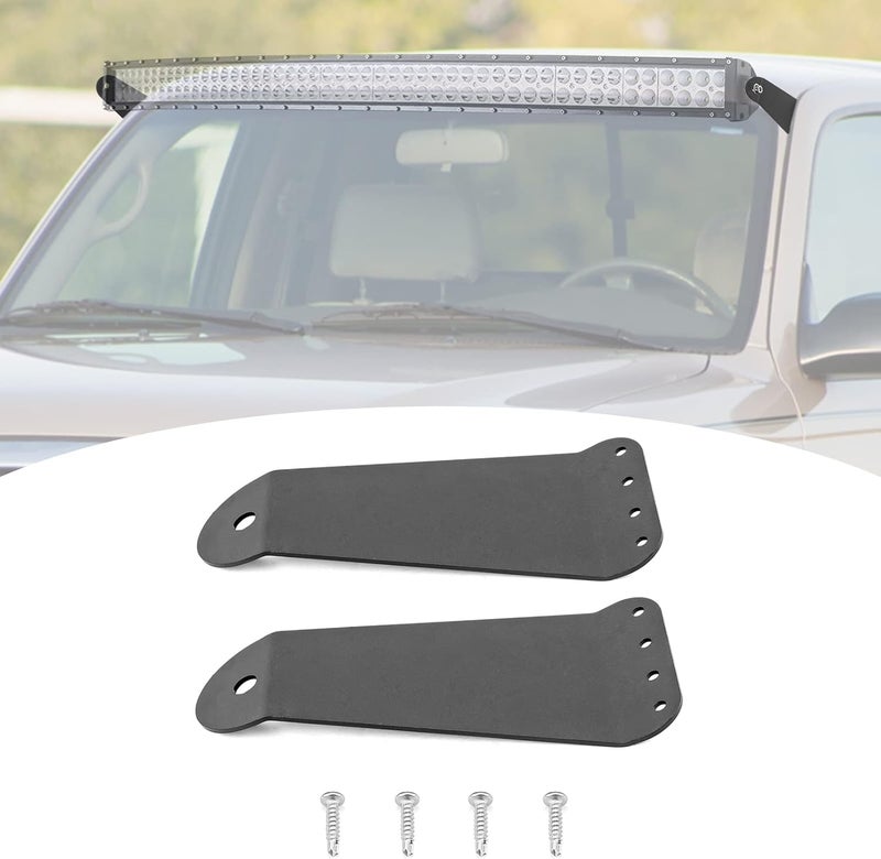 Wsays XJMOTO 42" LED Light Bar Upper Roof Windshield Mounting Brackets Compatible with 1995-2004 Tacoma 4 Runner - Image 1
