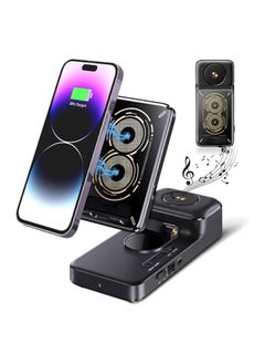 General Bluetooth speaker with wireless charging phone holder, adjustable and portable, gifts for men and women, HD surround sound speakers, birthday gifts for men and women  - Image 1