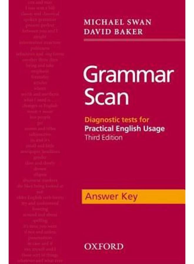 Grammar Scan Answer Key