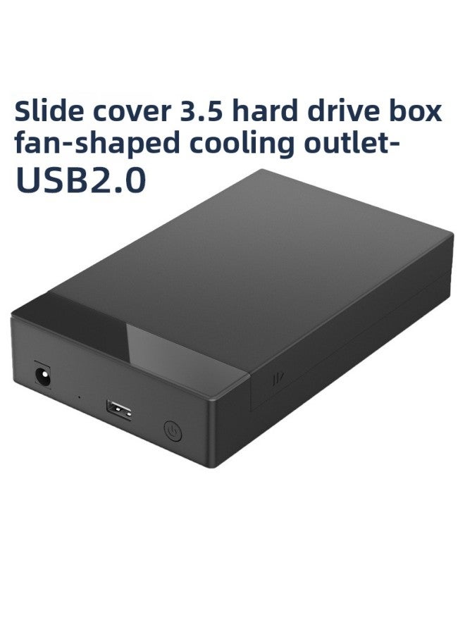 3.5 Inch Mobile Hard Disk Box USB2.0/3.0 To SATA/Parallel IDE Desktop Hard Disk Box Ide2.0.-Color:Z20-2.0
