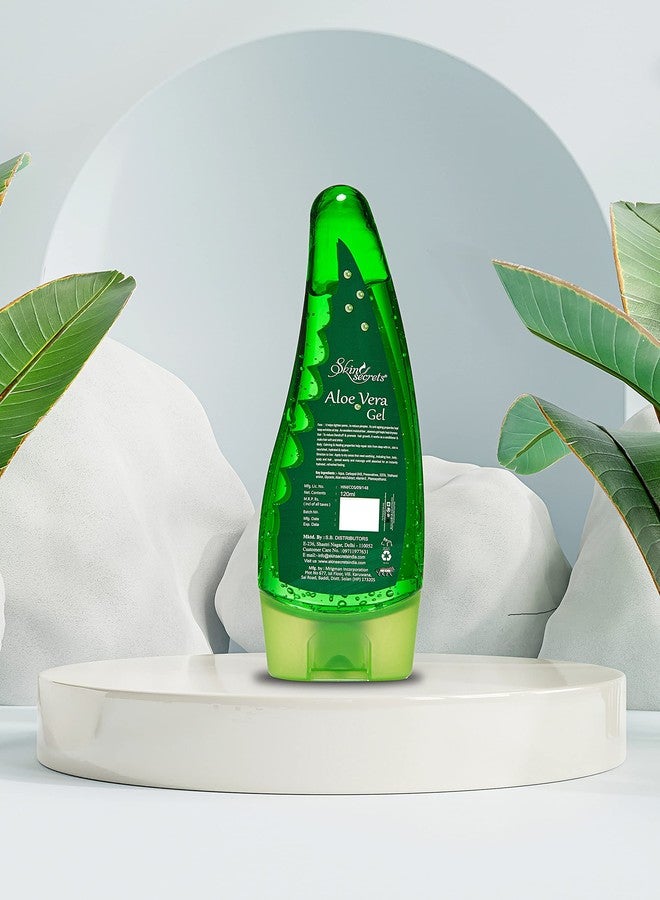 Skin Secrets Aloe Vera Gel with Aloe Vera & Vitamin E for Face, Skin & Hair| No Paraben, Mineral Oil, Silicone, Color (Pack of 2) - Image 3