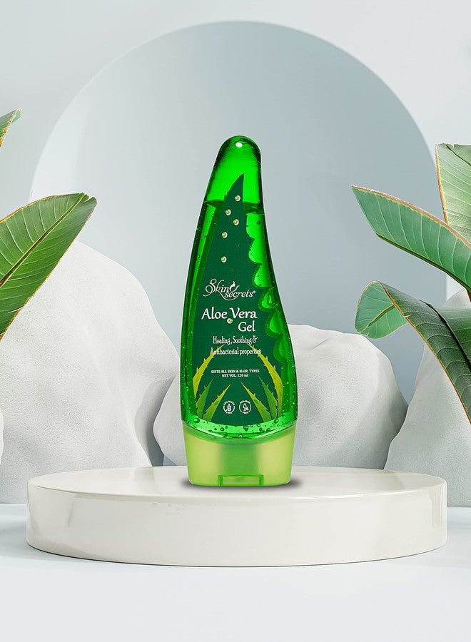 Skin Secrets Aloe Vera Gel with Aloe Vera & Vitamin E for Face, Skin & Hair| No Paraben, Mineral Oil, Silicone, Color (Pack of 2) - Image 2