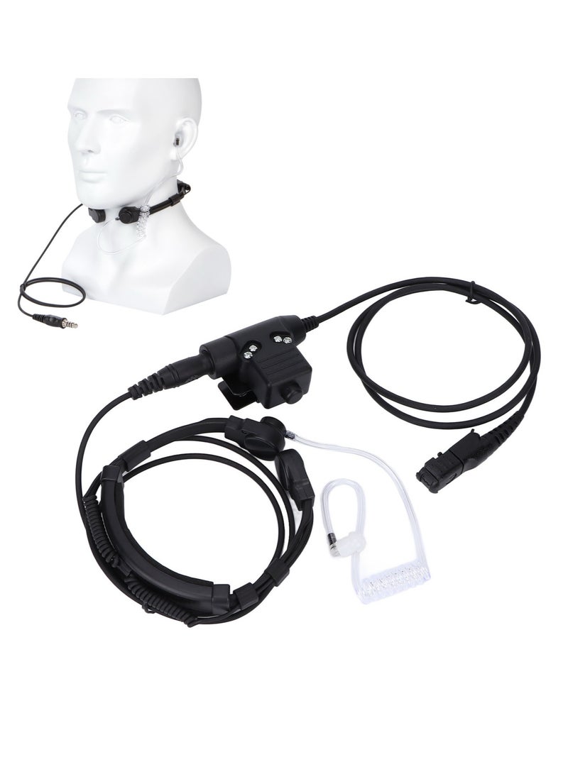 7.1mm Throat Mic Headset with U94 PTT Compatible for MOTOROLA XiR P6600 P6620 DP2400 MTP3250 DEP550 DP2400 MTP3550 - Image 2