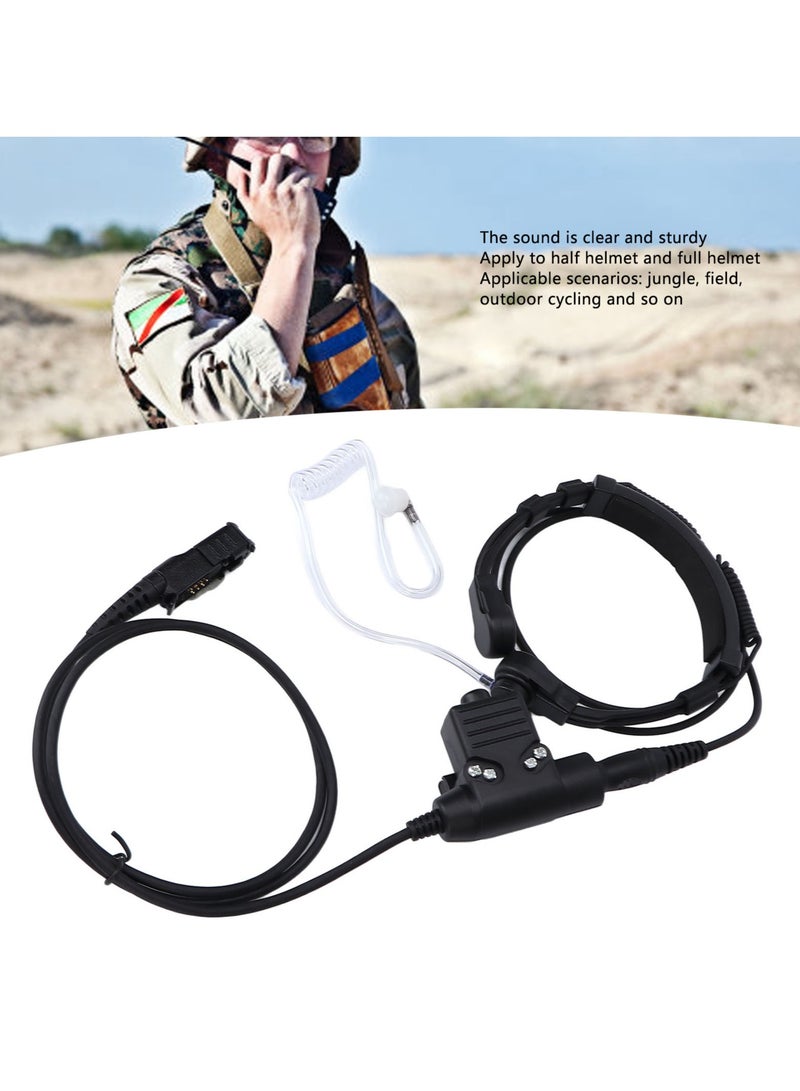 7.1mm Throat Mic Headset with U94 PTT Compatible for MOTOROLA XiR P6600 P6620 DP2400 MTP3250 DEP550 DP2400 MTP3550 - Image 5