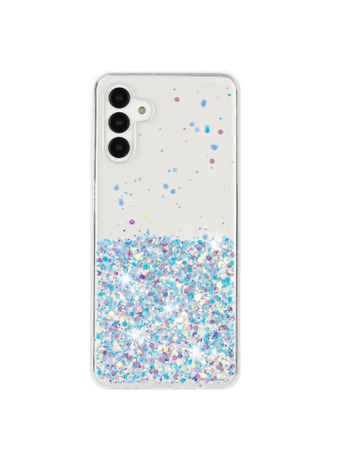 S-TOP Case For Samsung Galaxy A14 5G Transparent Frame Noctilucent Glitter Powder TPU Phone Case - Image 2