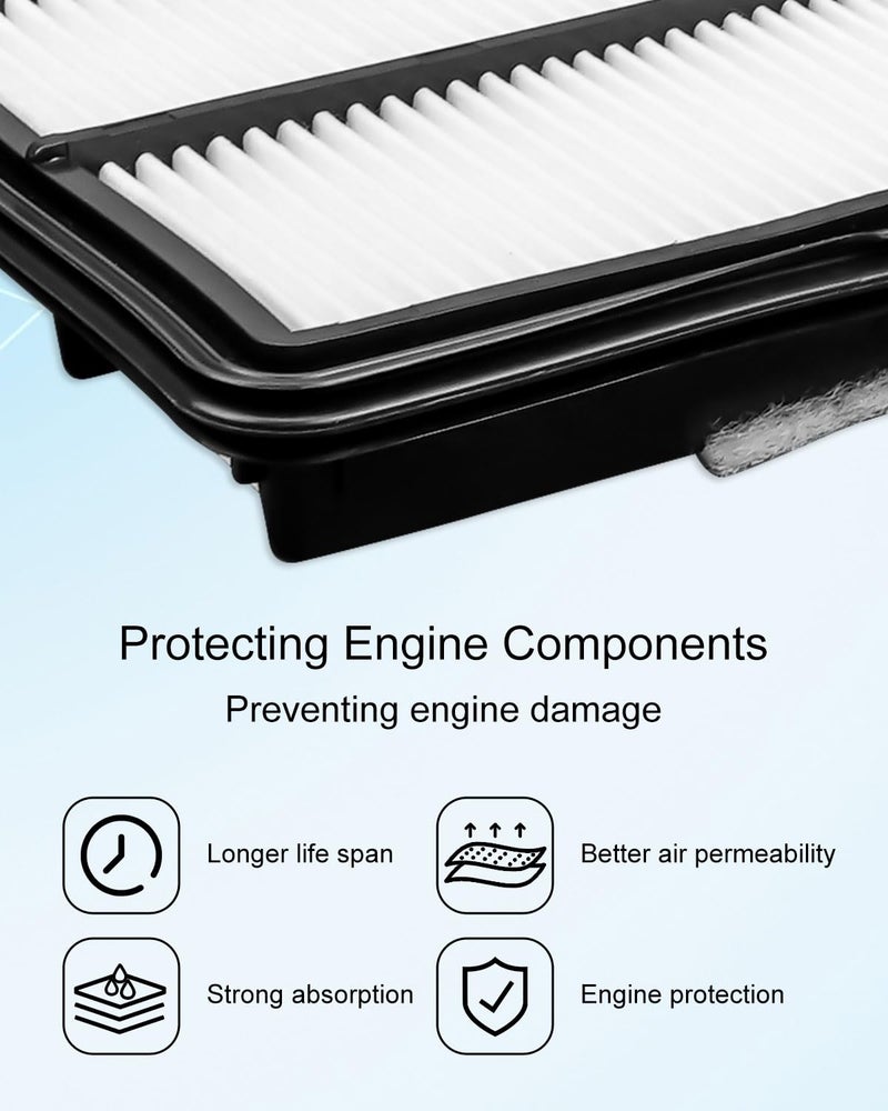 TADYAO Engine Filter Fit for Nissan Kicks 1.6L 2018-2023 Versa 1.6L 2020-2023 Replace 16546-5RB1A, CA12315, PA10424 - Image 2