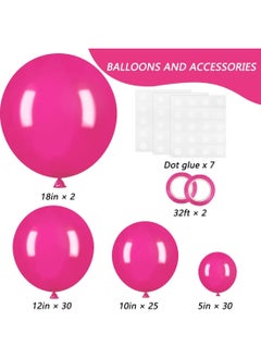 87pcs Hot Pink Balloons Different Sizes 18 12 10 5 Inches Premium Magenta Pink Latex Balloons for Valentine's Day Girl Birthday Party Wedding Bridal Shower Baby Shower Garland Arch Decorations - pzsku/ZF882BF8357D6CBB66EF7Z/45/_/1715580505/043d1190-692e-4e23-ae06-2a7397965092