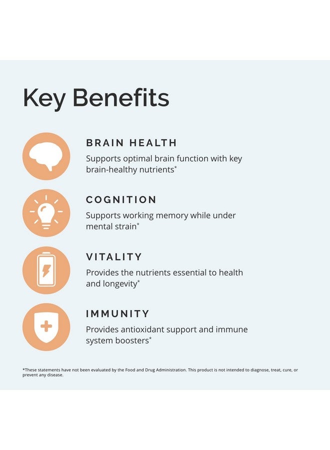 BRAINMD Dr Amen Smart Mushrooms 3.2 Oz Mental Performance + Immune Support Vegan Gmo Free Gluten Free 30 Servings - Image 5