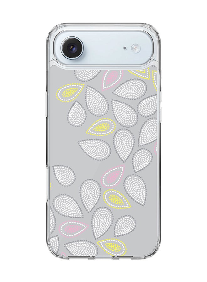 Stylizedd Classic Clear MagSafe Case for iPhone 17 Air , Hybrid Soft Case Flexible Edges Anti Drop TPU PC Gel Thin Transparent Cover [ Designed for iPhone 17 Air ] - Teardrop Stitches Full Print