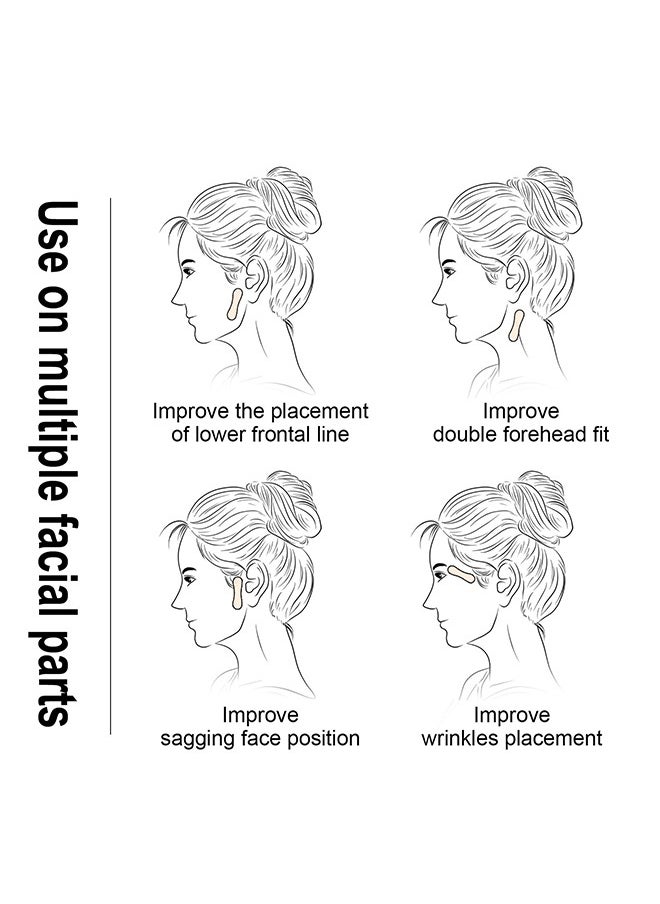 West&Month - 40 Patch V Shaped Invisible Tape , V Shaped Invisible Stickers Double Chin V Line Lifting Patch Tighten Hide And Wrinkles Around The Eyes and Neck Saggy Skin Make up Tools - Image 1