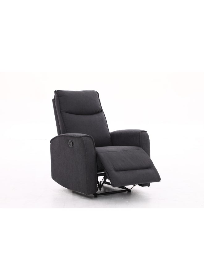 Micasa - Durable High Quality Manual Recliner Chair Dark Grey DG0112D - Image 1