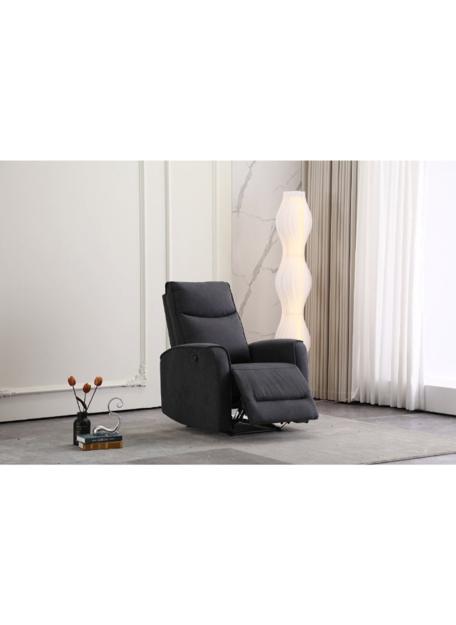 Micasa - Durable High Quality Manual Recliner Chair Dark Grey DG0112D - Image 1