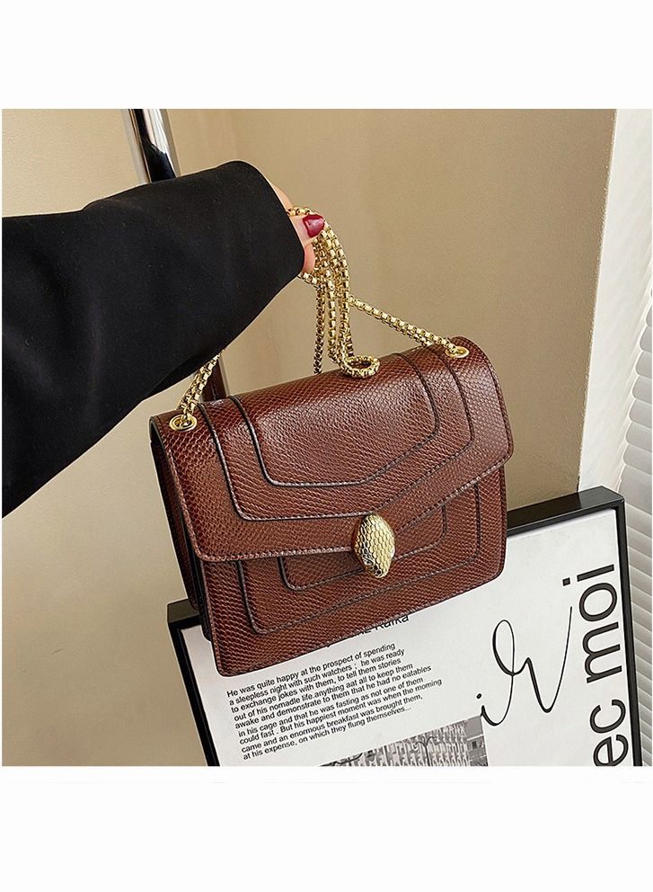 New Snake Head Fashion Versatile Chain One Shoulder Crossbody Bag  - Image 2