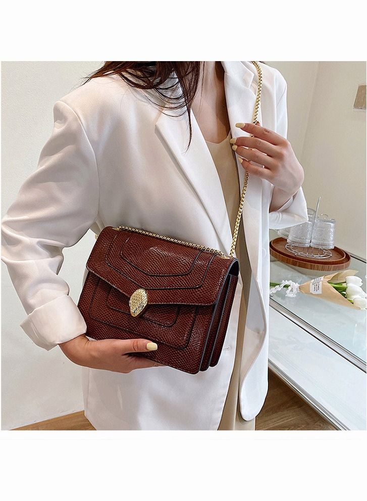 New Snake Head Fashion Versatile Chain One Shoulder Crossbody Bag  - Image 4