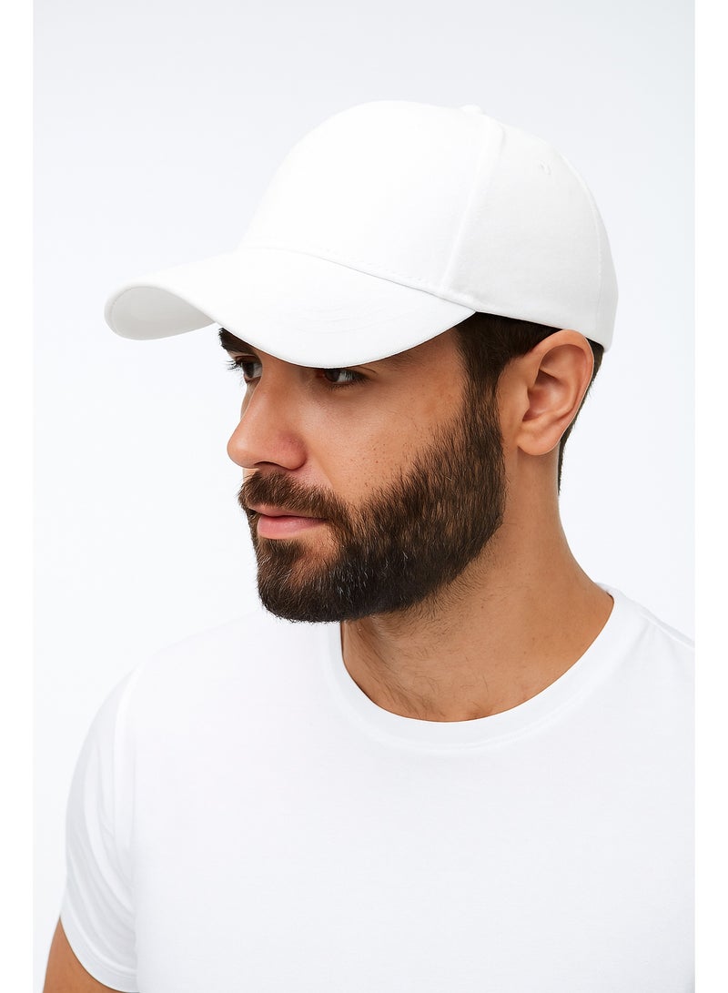 قبعة بيسبول بيضاء - قبعة رياضية قابلة للتعديل من البوليستر للجنسين، مناسبة للرجال والنساء | قبعة كلاسيكية كاجوال ومناسبة للأنشطة الخارجية - Image 2