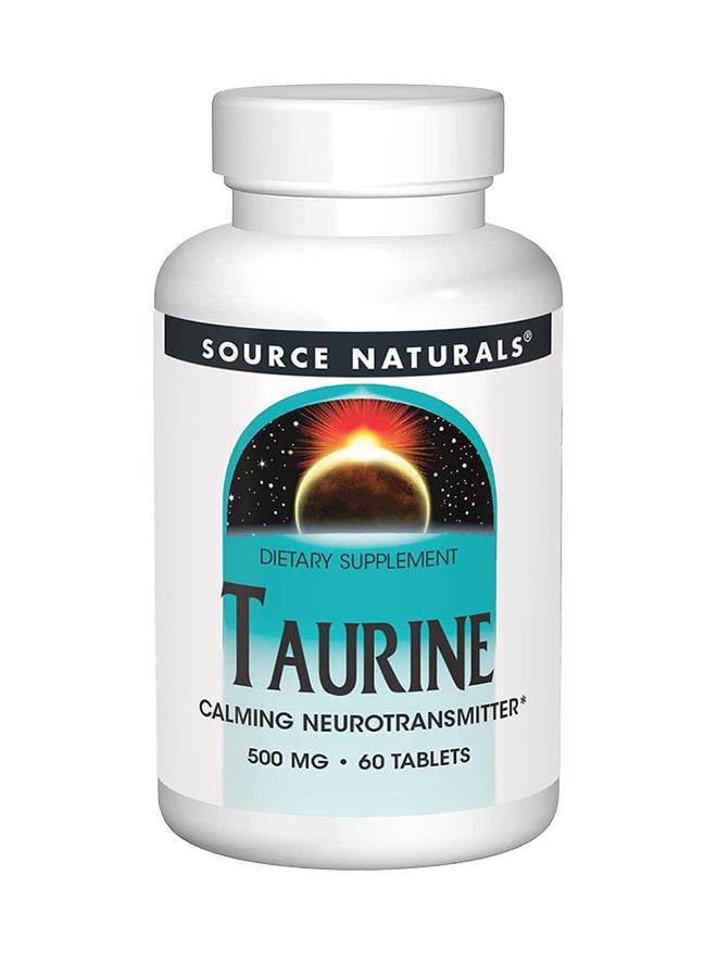 Source Naturals Taurine 500mg Source Naturals, Inc. 60 Tabs 