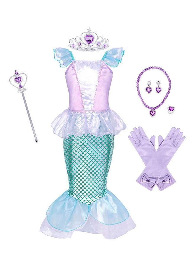 NIBEMINENT Mermaid Party Costume Dress 130cm - Image 1