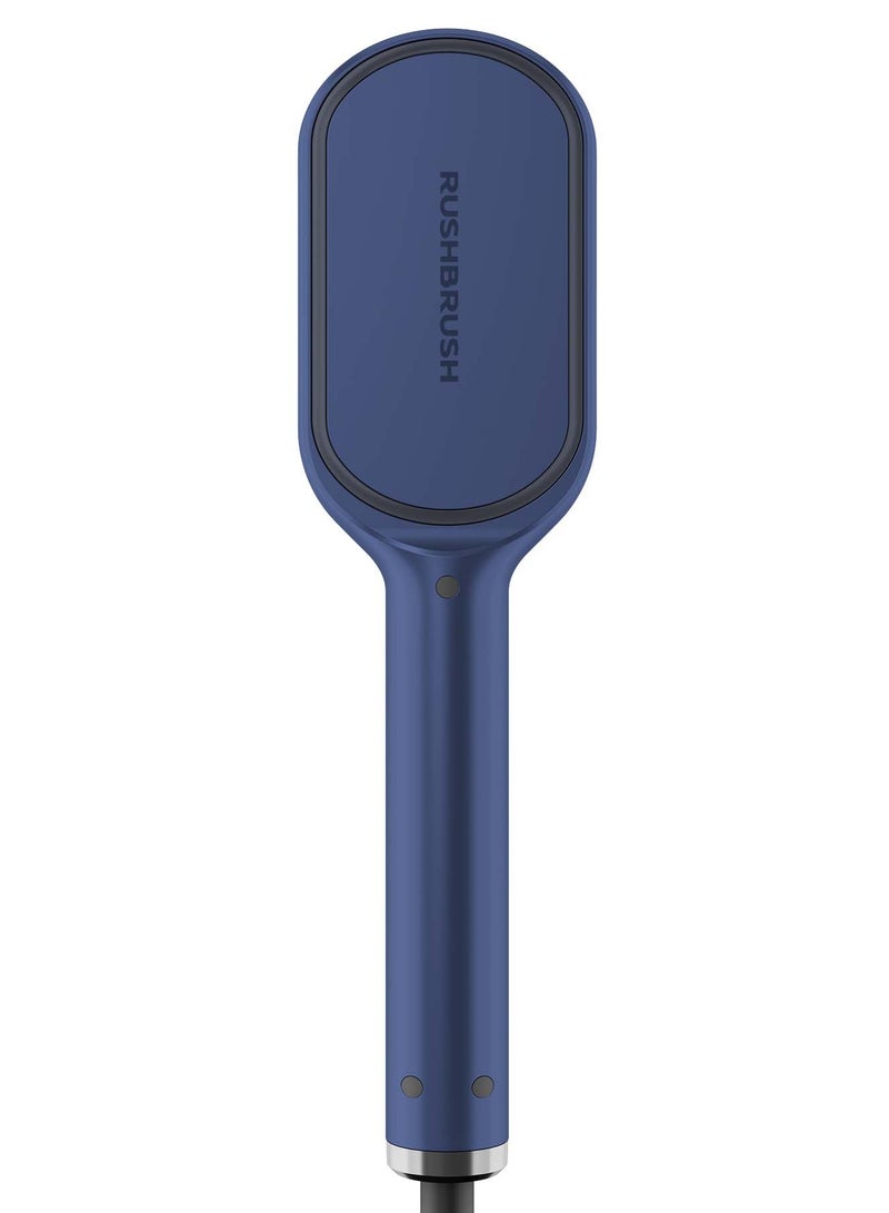 Rush Brush S3 Infra Straightening Brush - 35 Heat Settings from 60°C up to 230°C - PTC Heater - Infrared - LCD Screen - Navy Blue - Image 4