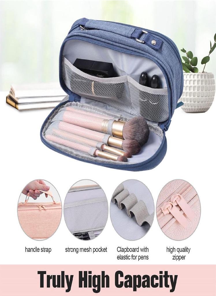 Eckek - Big Capacity Pencil Case College School Office Supplies Pencil Pouch Bag - Image 1
