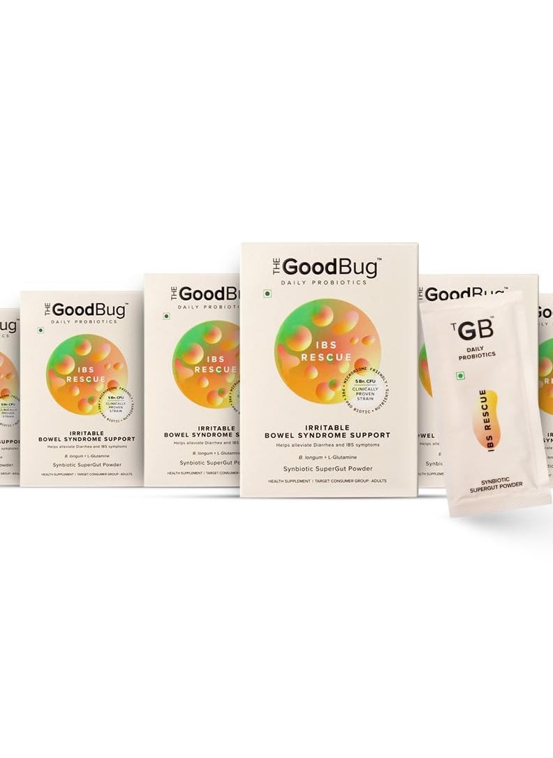 The Good Bug The Good Bug IBS Rescue C SuperGut Powder for Constipation Relief 15 Days Pack (Pack of 6)  - Image 1