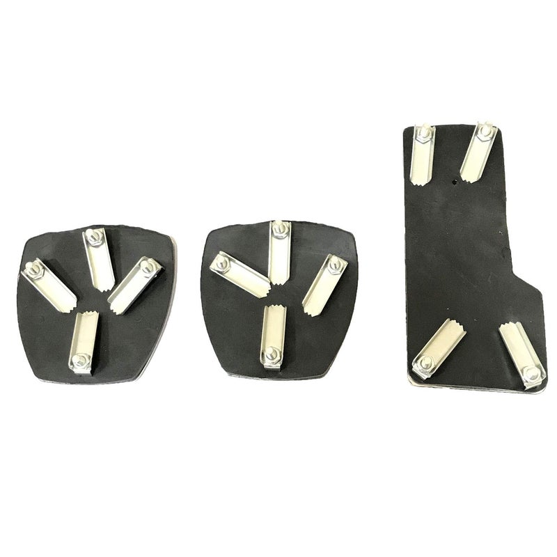 Oshotto 3 Pcs Non-Slip Manual CS-08 Car Pedals Kit Sports Pad Covers Set Compatible with Maruti Suzuki A-Star (Black) - Image 5