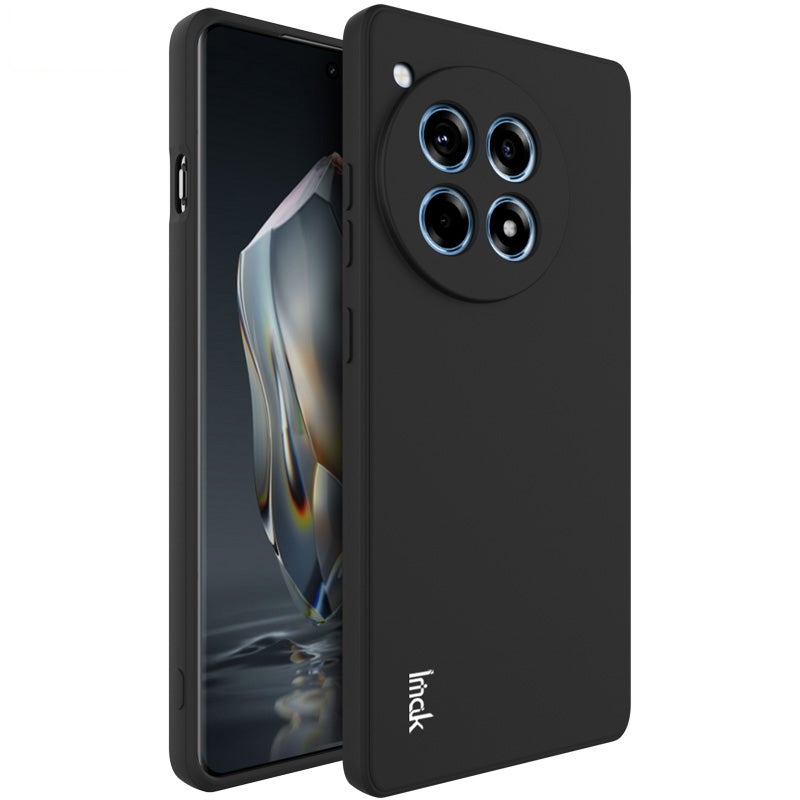 BURAQ Case Cover For OnePlus 12R 5G/Ace 3 5G imak UC-4 Series Straight Edge TPU Phone Case(Black) - Image 1