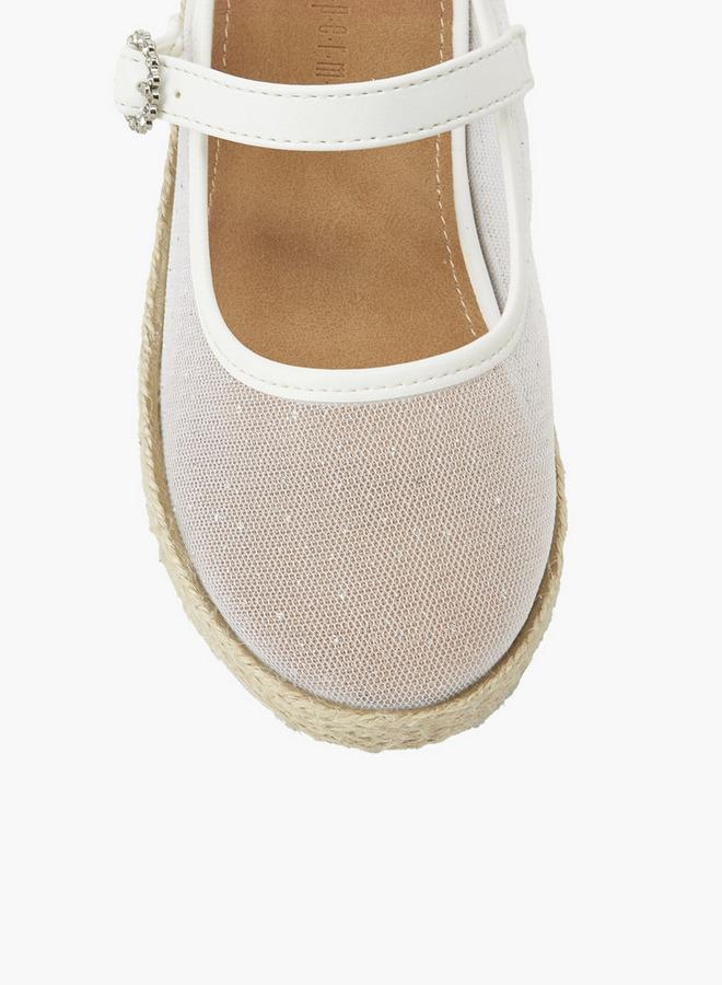 Peppermint Girls Hook & Loop Espadrille Mary Jane Shoes - Image 5