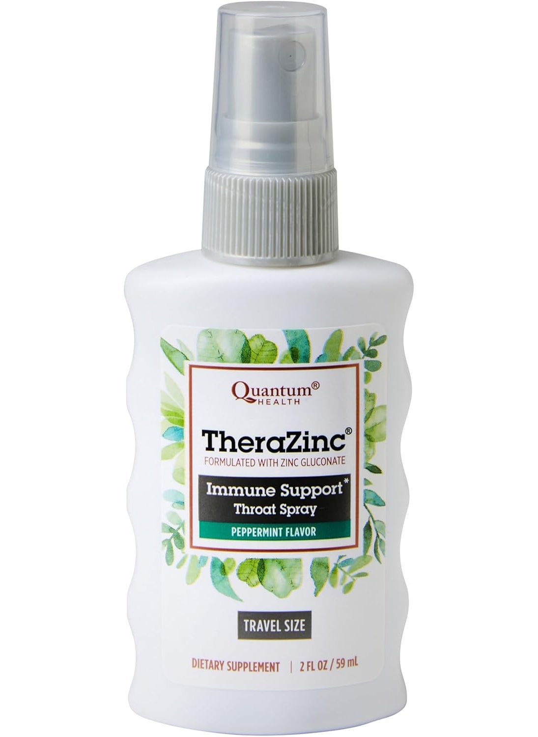 Quantum Quantum Health TheraZinc Oral Spray Made with Zinc Gluconate for Immune Support and Throat Relief in a Soothing Spray 2 Oz  - Image 1