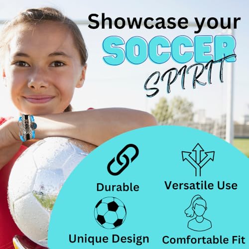 Infinity Collection Blue Love Adjustable Soccer Bracelet– Gift for Soccer Players - Image 3