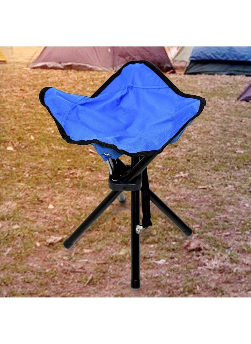 Generic AARSH Folding Portable Tripod Stool or Chair with Carrying Case for Outdoor Camping Hiking Fishing spectating Soccer Basketball Football All Sports Multicolour  - Image 1