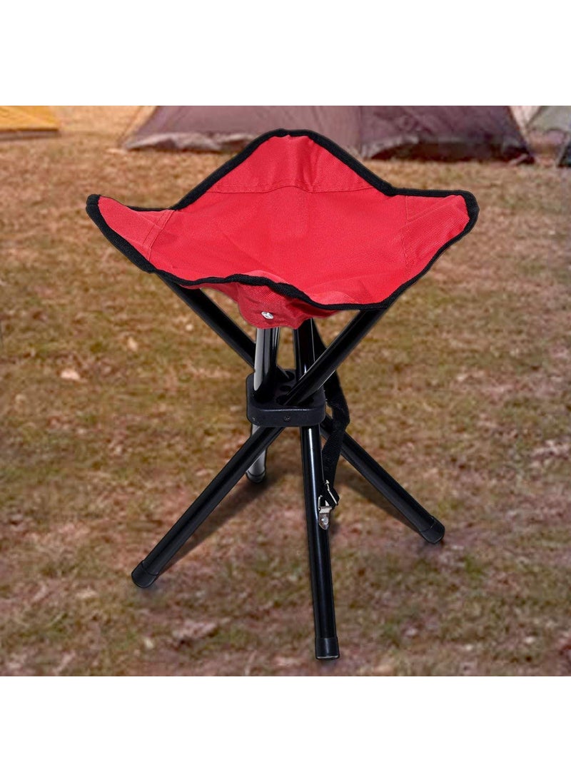 Generic AARSH Folding Portable Tripod Stool or Chair with Carrying Case for Outdoor Camping Hiking Fishing spectating Soccer Basketball Football All Sports Multicolour  - Image 4