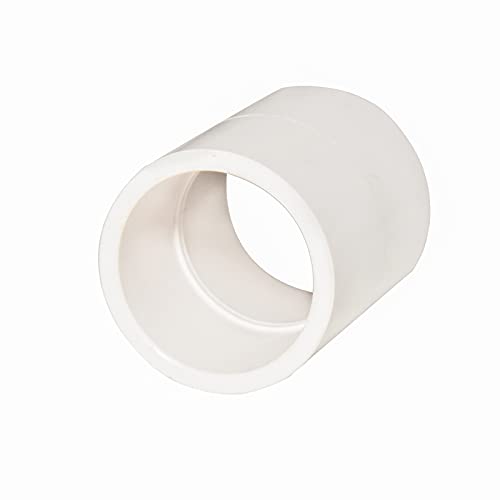 FangKingNo10pcs 1/2" PVC Pipe Coupling Adapter Pipe Fittings (Slip to Slip) Schedule 40 Easy to Install,and High Tensile for Home or Industrial Use White (Pack of 10) - Image 3