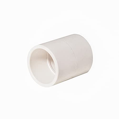 FangKingNo10pcs 1/2" PVC Pipe Coupling Adapter Pipe Fittings (Slip to Slip) Schedule 40 Easy to Install,and High Tensile for Home or Industrial Use White (Pack of 10) - Image 4