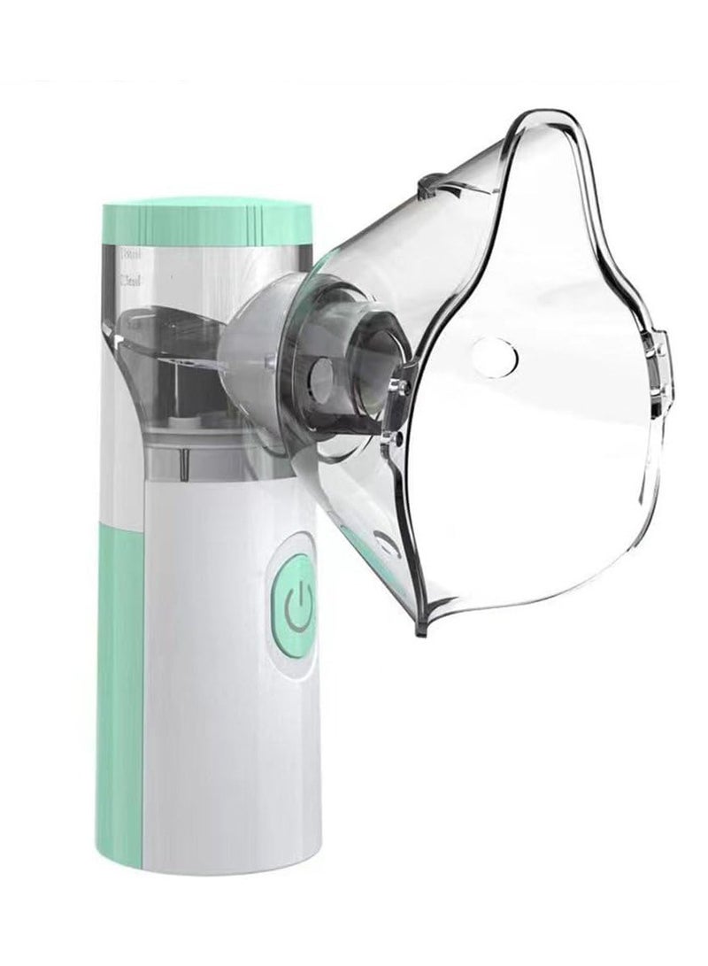 Generic Portable Lightweight Low Noise Mesh Design Family Steam Inhaler Ultra-Fast Inhaler (Green)  - Image 2