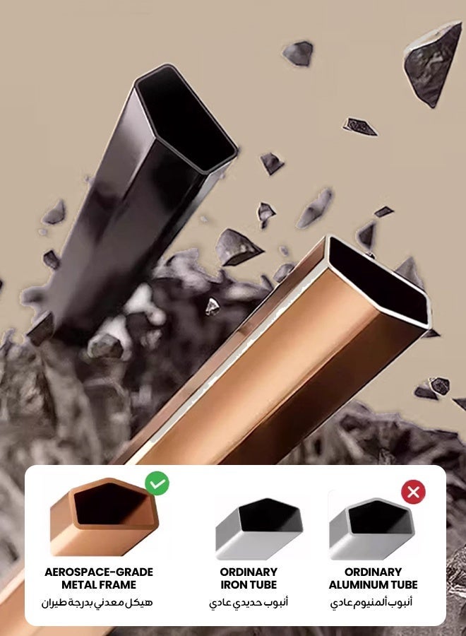 هيبوبي عربة أطفال فاخرة ثنائية الاتجاه مع صينية طعام وحامل كوب، طيّ بزر واحد وتصميم ممتص للصدمات، مناسبة للطائرة، سلة تخزين كبيرة جدًا، تتحمل حتى 60 كجم، مناسبة لعمر 0–6 سنوات، عربة أطفال خفيفة الوزن - Image 4