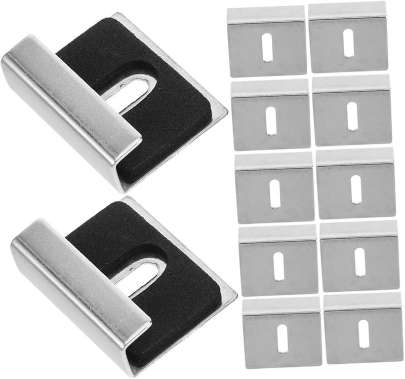 Jojofuny 3 حزمة مشابك مرآة متينة للزجاج بدون إطار سهلة التركيب مثبتات - Image 4