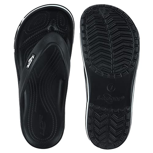 Lancer MENS FLIP-HERO-BLK1 BLACK SLIPPERS - Image 4