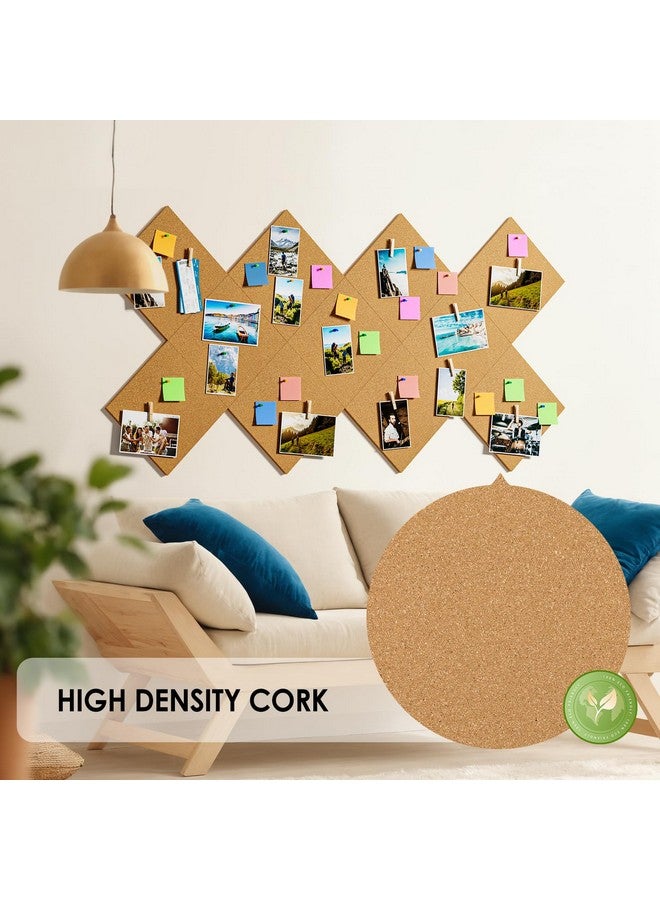 MaxGear Large Cork Board For Wall 36" X 24", 6 Pack Cork Board Tiles With Safe Removable Adhesive Tabs, 12" X 12" Cork Squares For Office, School & Home - Image 1
