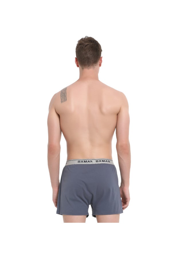 Bxman Pure Cotton Loose Men's Underwear, Boxer Briefs, Knitted Elastic Aro Pants, Plus Size, 2-pack Ek0203 M - Image 3
