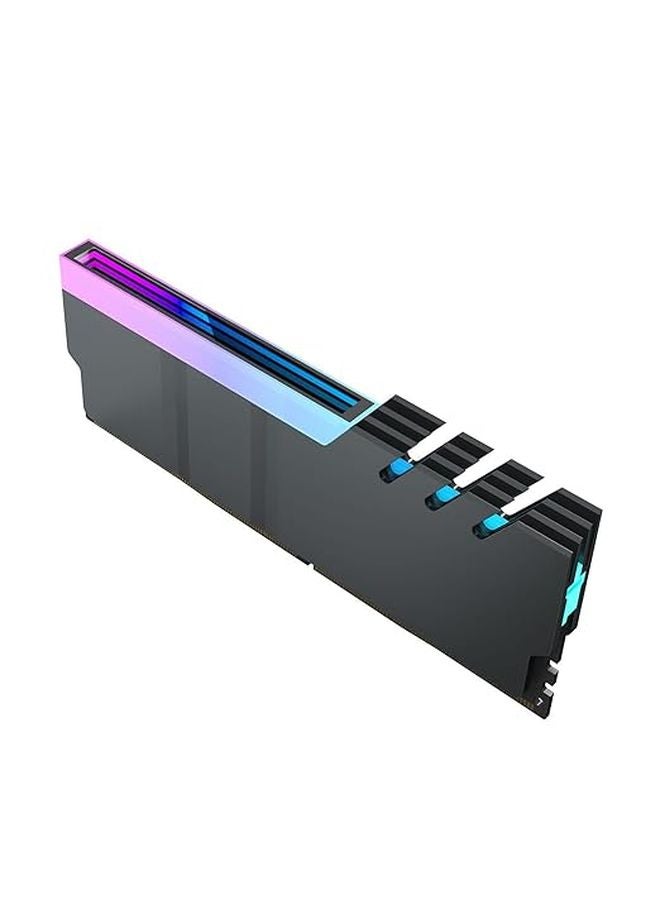 الوسادة المبردة السوداء ARGB 5V 3 دبوس لتبريد لوحة الأم والذاكرة وبطاقة الفيديو - Image 1
