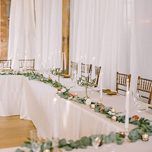 VOHO Clear Tealight Candle Holder Set of 12, Glass Tealight Candle Holders for Wedding Party, Tea Light Candles Holder Bulk for Home Decor(2'' x 1.4'', Clear) - Image 4