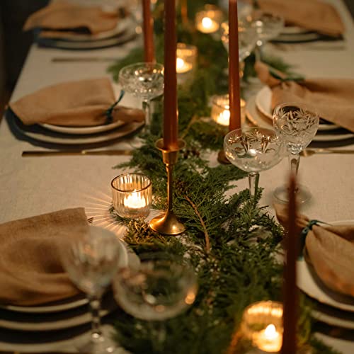 VOHO Clear Tealight Candle Holder Set of 12, Glass Tealight Candle Holders for Wedding Party, Tea Light Candles Holder Bulk for Home Decor(2'' x 1.4'', Clear) - Image 3