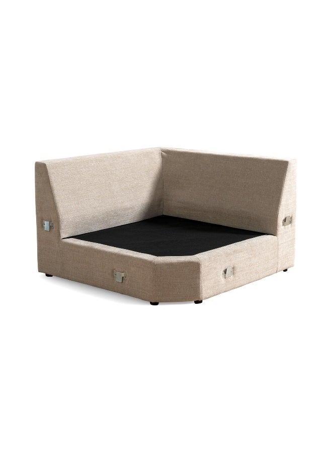Pan Home Reem Corner Modular Sofa Wedge- Beige - Image 3