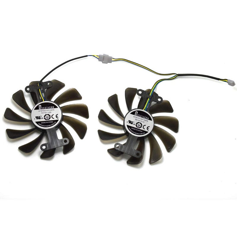 inRobert GFM10012H12SPA 12V 0.5A 95mm 4Pin Video Card Fan Replacement for ZOTAC GTX 1080 AMP Edition Graphics Card - Image 3