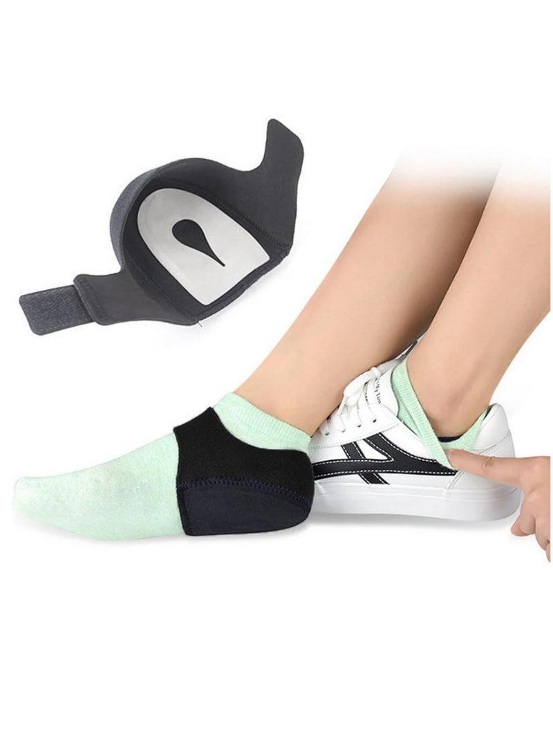 1 Pair Gel Heel Protectors for Plantar Fasciitis & Heel Pain Relief Cushioned Heel Cups for Men & Women, Achilles Tendonitis, Dry Cracked Heels Supportive & Adjustable (SM120) - Image 4