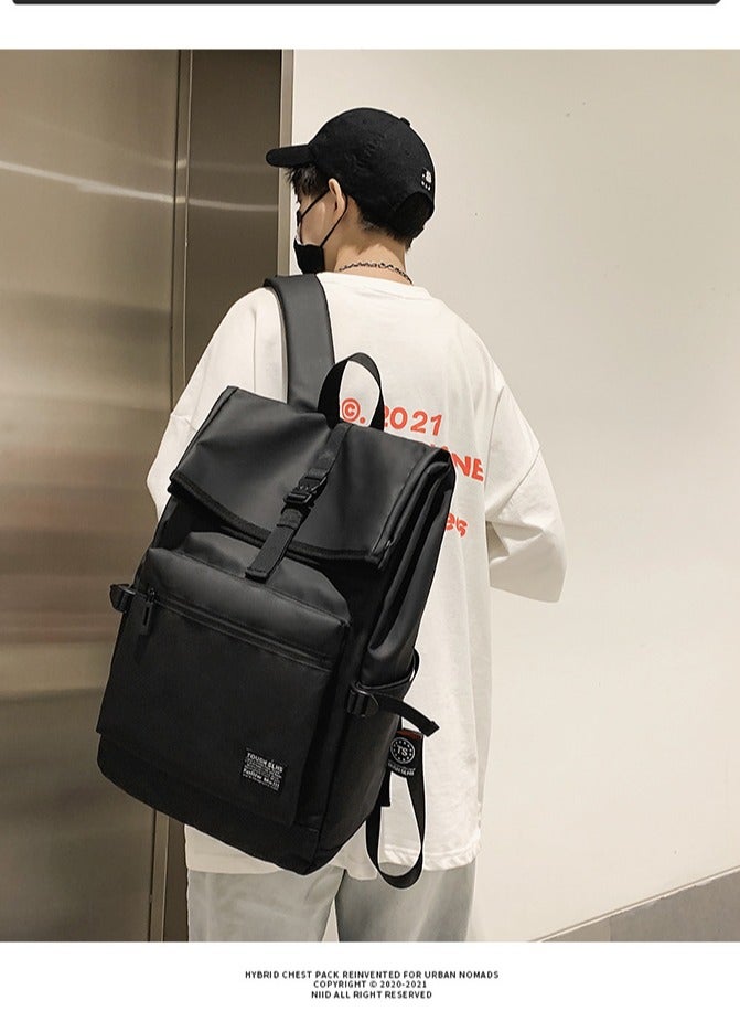 SKT Shiketro New Simple Backpack Men's Leisure Travel Bag - Image 3