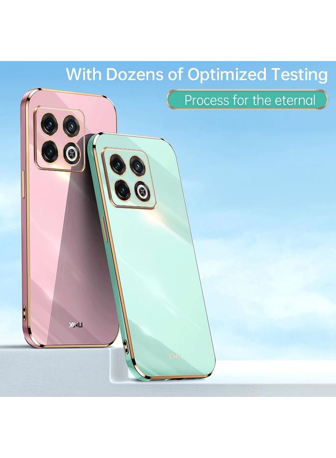 S-TOP Case For OnePlus 10 Pro XINLI Straight Edge 6D Electroplate TPU Phone Case - Image 2