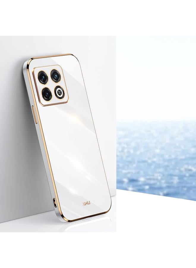 S-TOP Case For OnePlus 10 Pro XINLI Straight Edge 6D Electroplate TPU Phone Case - Image 1