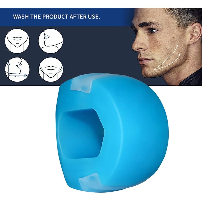Generic Jawline Exerciser Premium Jawline Exerciser Tool for Men Highly Effective Jaw Line Shaper for Strengthening Toning Facial Muscles Multicolor Jawline Round Pack of 1  - Image 5