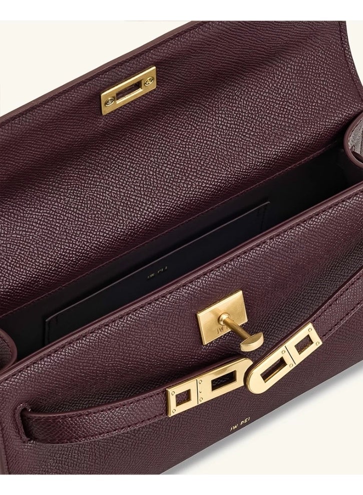 جي دبليو بي حقيبة نور، حقيبة بتصميم كيلي محفور على شكل تمساح، حقيبة مع حزام كتف قابل للتعديل - Image 3